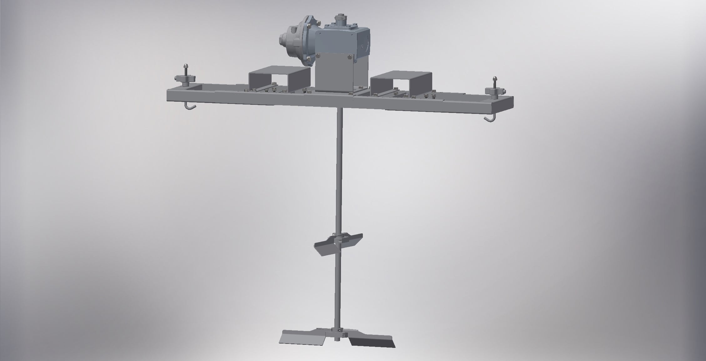 P/N 27-07GA ¾ HP AIR GEAR DRIVE IBC TOTE MIXER