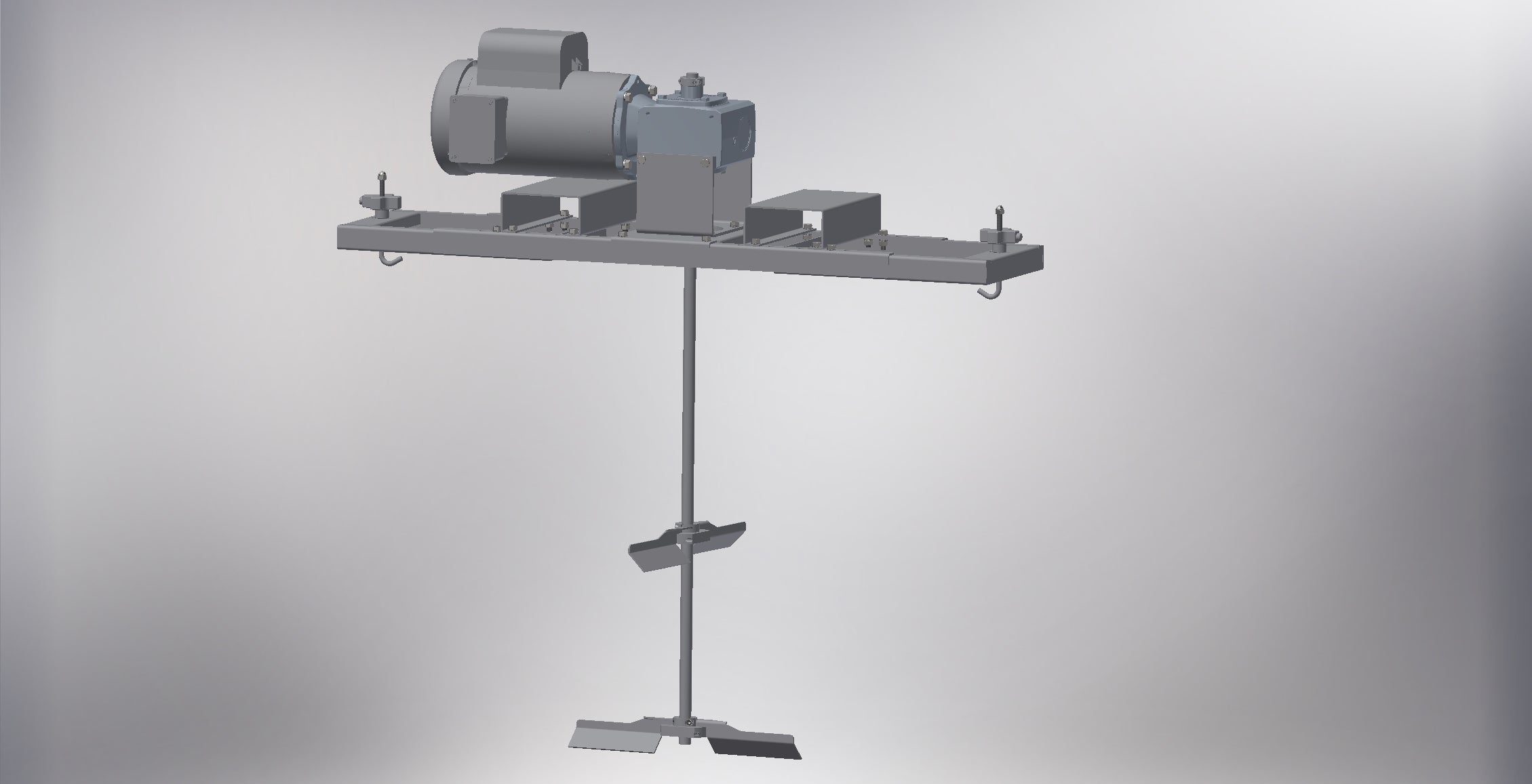 P/N 27-15GT   1-1/2 HP TEFC ELECTRIC GEAR DRIVE IBC TOTE MIXER