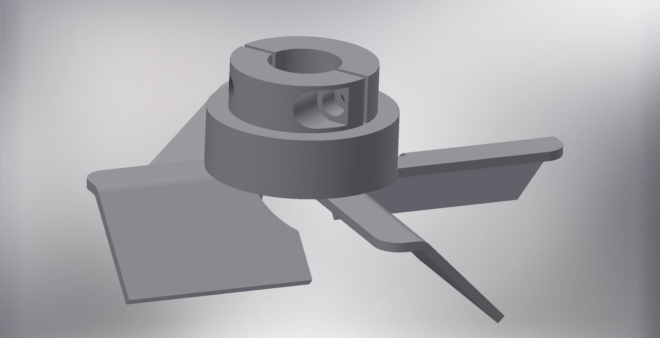 5” 4 Blade Fixed Hub Assembly