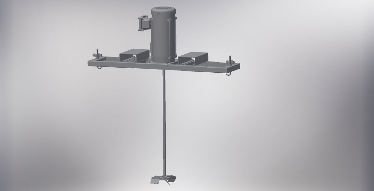P/N 27-15DE 1 1/2 HP EP ELECTRIC DIRECT DRIVE IBC TOTE MIXER